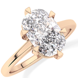 Cushion Solitaire Lab Grown Diamond Engagement Ring