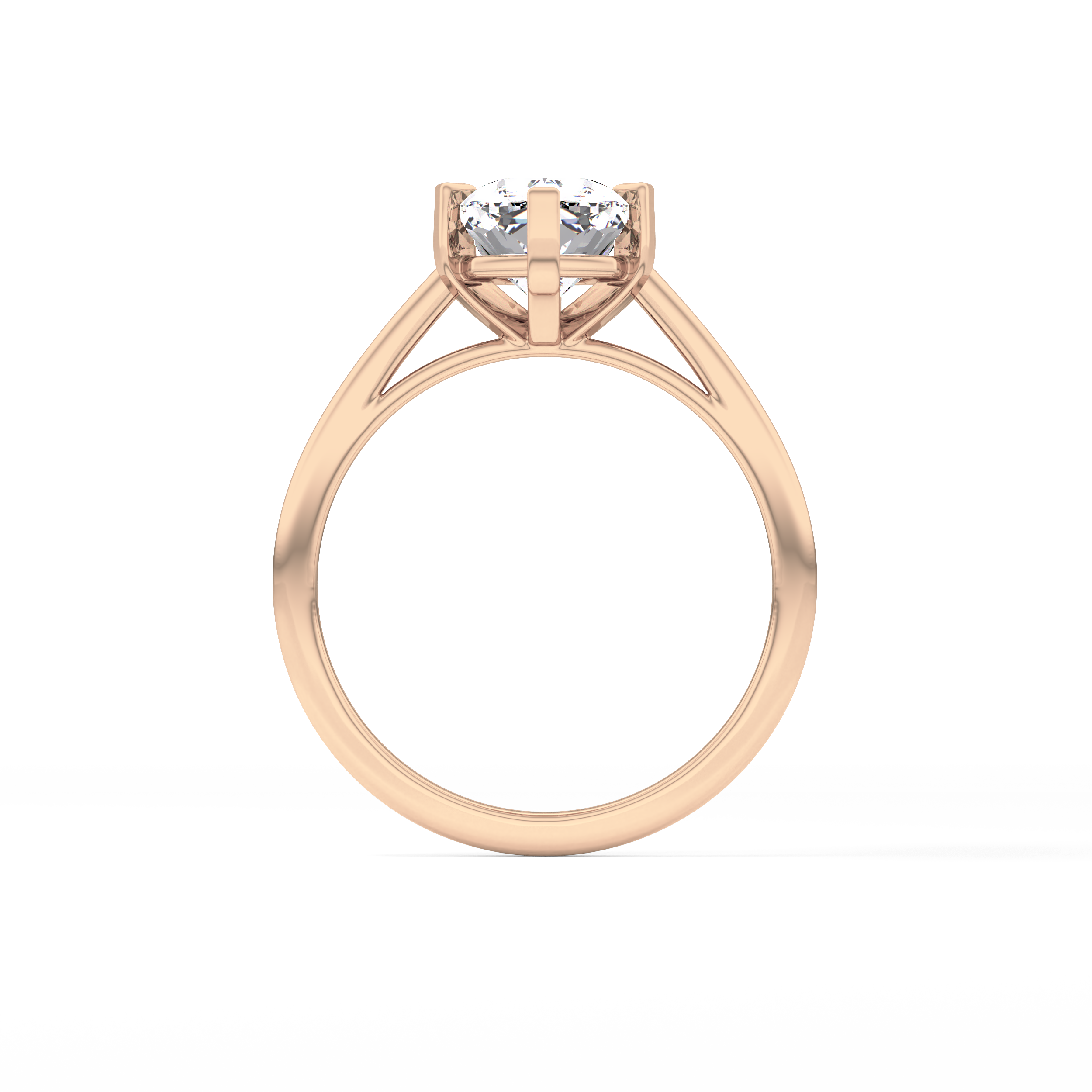 Cushion Solitaire Lab Grown Diamond Engagement Ring