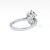 Cushion Solitaire Lab Grown Diamond Engagement Ring