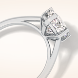 2.23 CT Cushion Shaped Solitaire Moissanite Engagement Ring