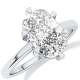 Cushion Solitaire Lab Grown Diamond Engagement Ring