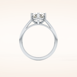 2.23 CT Cushion Shaped Solitaire Moissanite Engagement Ring