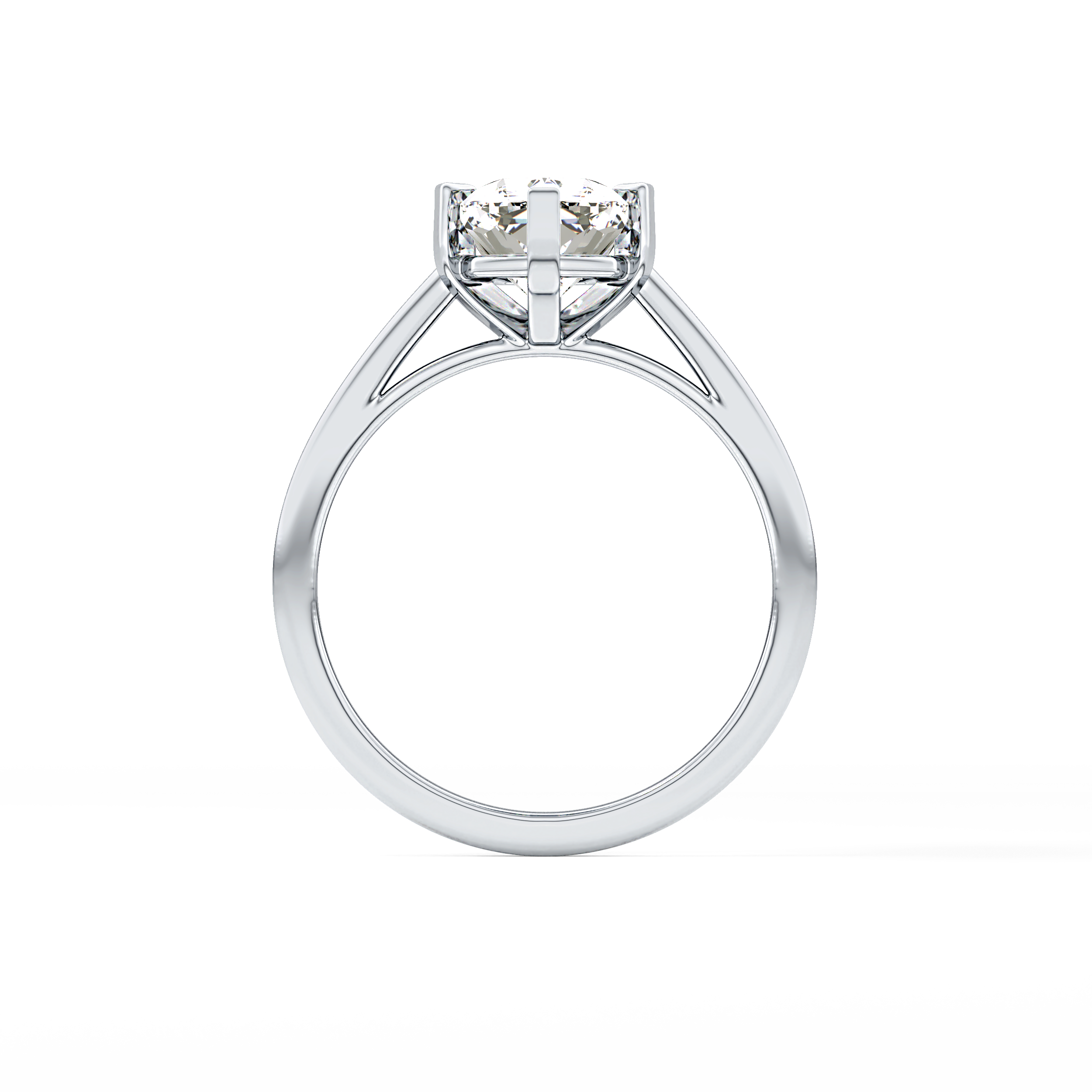 Cushion Solitaire Lab Grown Diamond Engagement Ring