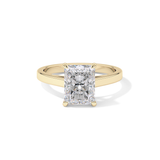 Radiant Solitaire Lab Grown Diamond Engagement Ring