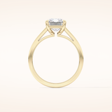 2.78 CT Radiant Shaped Solitaire Moissanite Engagement Ring