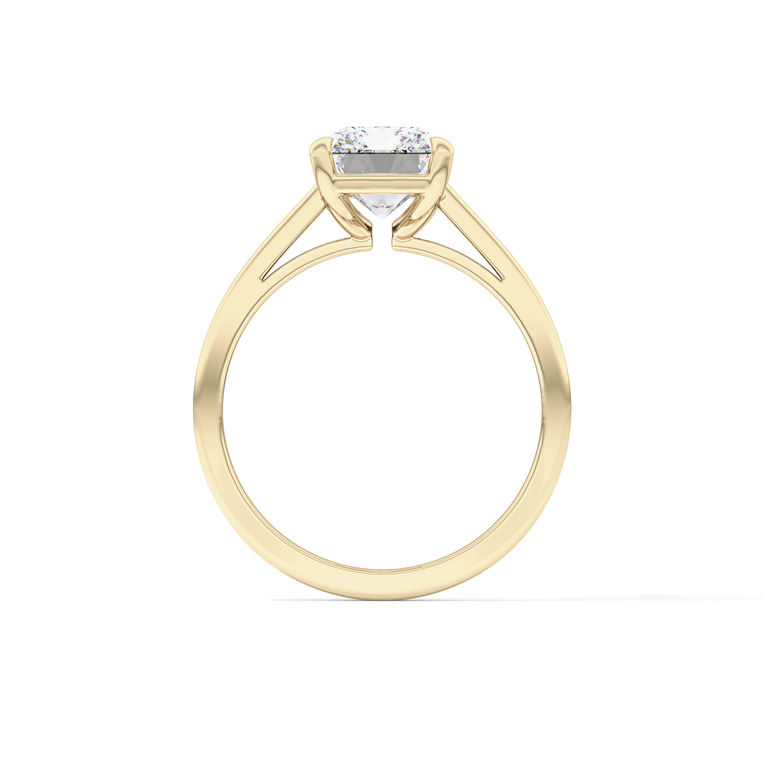Radiant Solitaire Lab Grown Diamond Engagement Ring