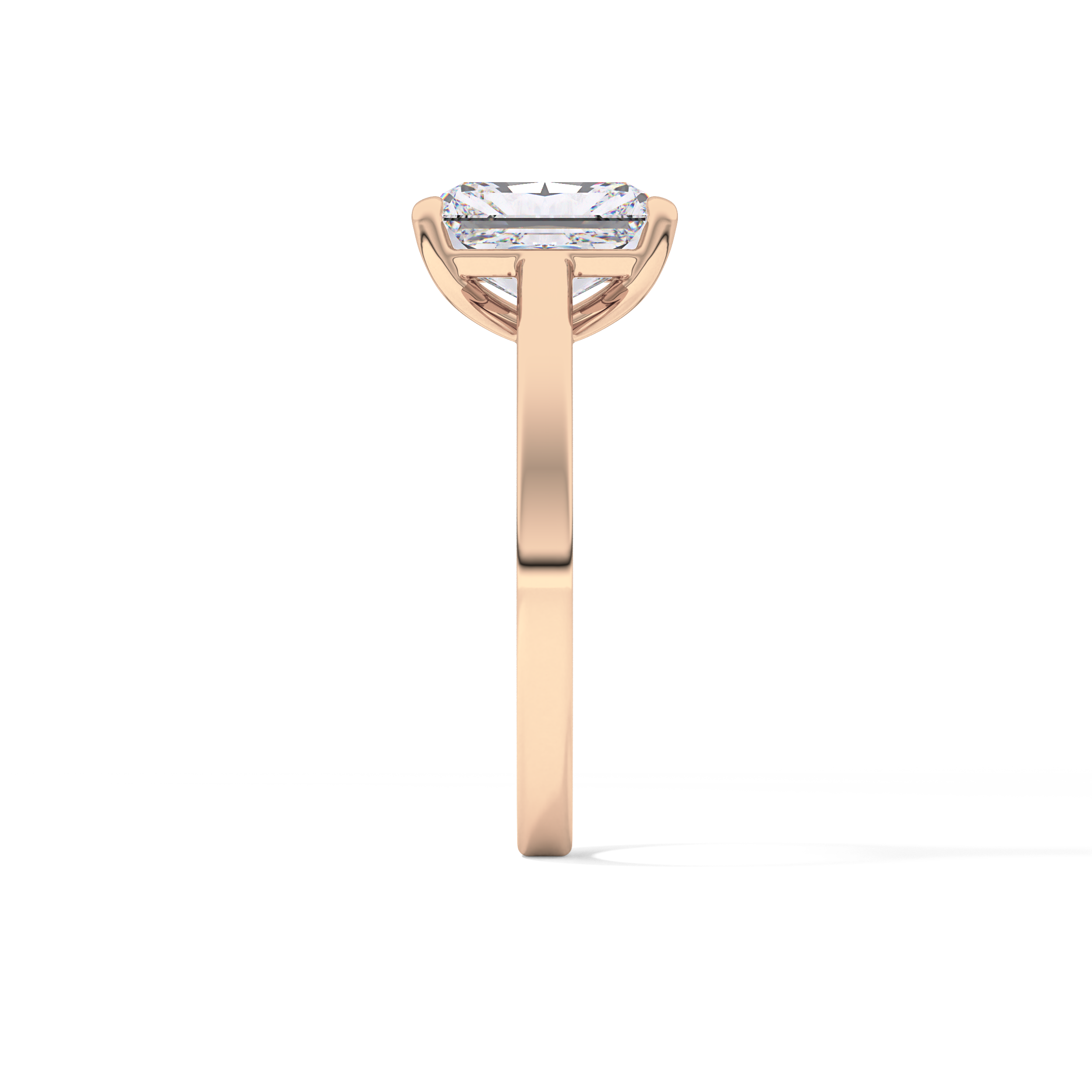 Radiant Solitaire Lab Grown Diamond Engagement Ring