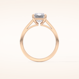 2.78 CT Radiant Shaped Solitaire Moissanite Engagement Ring