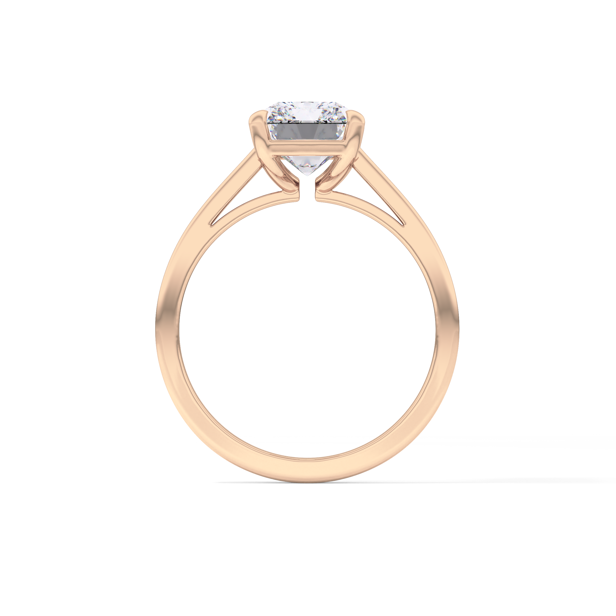 Radiant Solitaire Lab Grown Diamond Engagement Ring