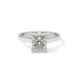Radiant Solitaire Lab Grown Diamond Engagement Ring