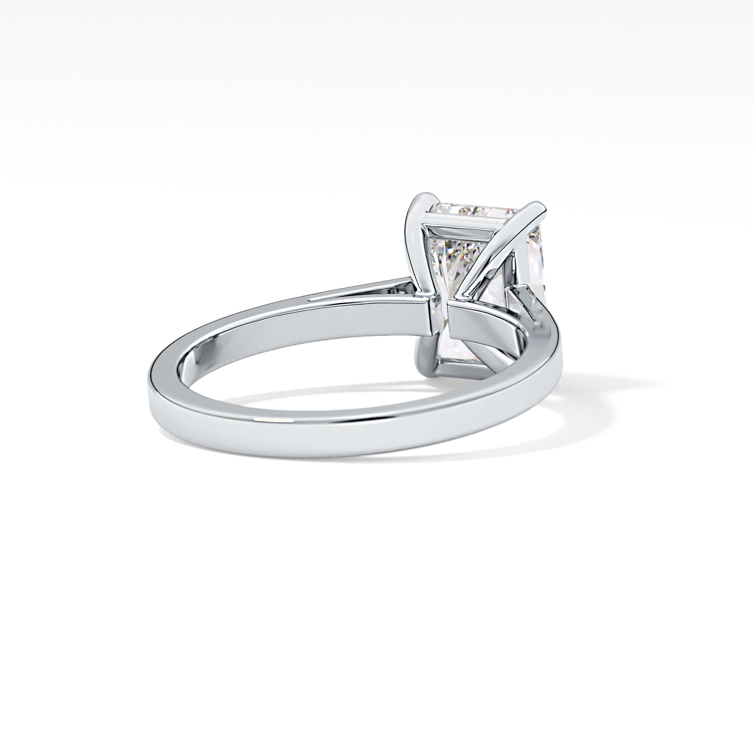 Radiant Solitaire Lab Grown Diamond Engagement Ring