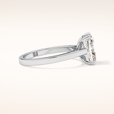 2.78 CT Radiant Shaped Solitaire Moissanite Engagement Ring