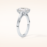 2.78 CT Radiant Shaped Solitaire Moissanite Engagement Ring