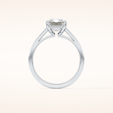 2.78 CT Radiant Shaped Solitaire Moissanite Engagement Ring