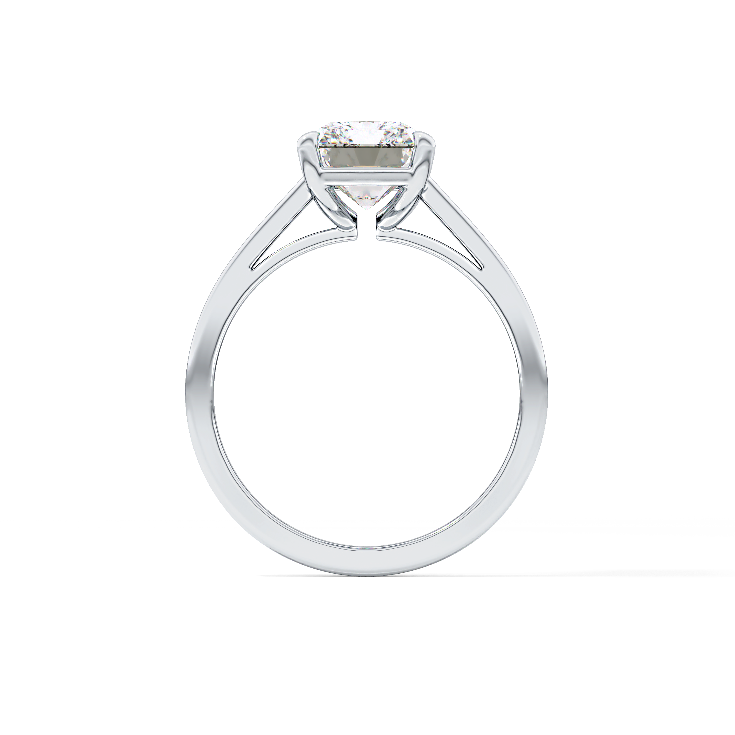 Radiant Solitaire Lab Grown Diamond Engagement Ring