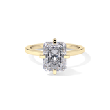 Radiant Solitaire Lab Grown Diamond Engagement Ring