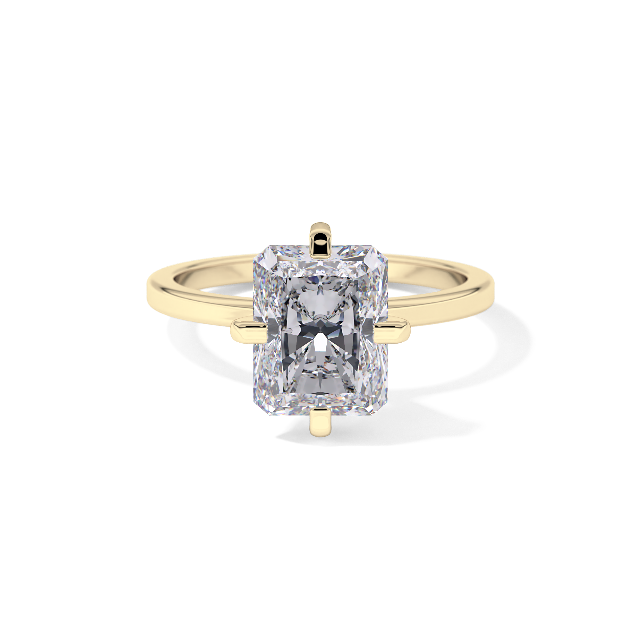 Radiant Solitaire Lab Grown Diamond Engagement Ring