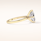 3.45 CT Radiant Shaped Solitaire Moissanite Engagement Ring