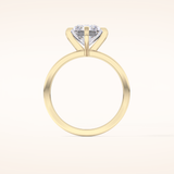 3.45 CT Radiant Shaped Solitaire Moissanite Engagement Ring