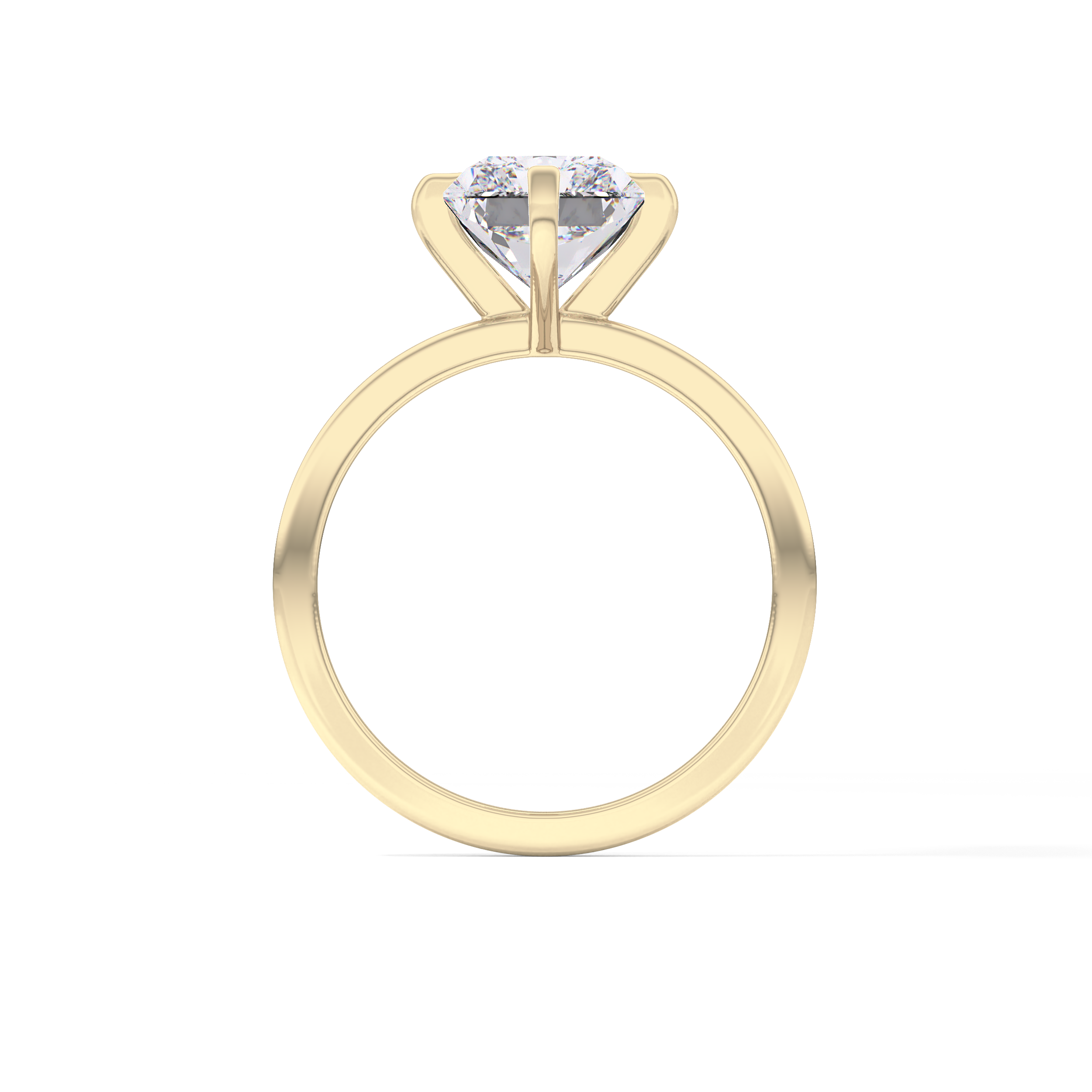 Radiant Solitaire Lab Grown Diamond Engagement Ring