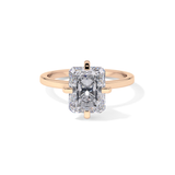 Radiant Solitaire Lab Grown Diamond Engagement Ring
