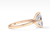 Radiant Solitaire Lab Grown Diamond Engagement Ring