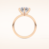 3.45 CT Radiant Shaped Solitaire Moissanite Engagement Ring