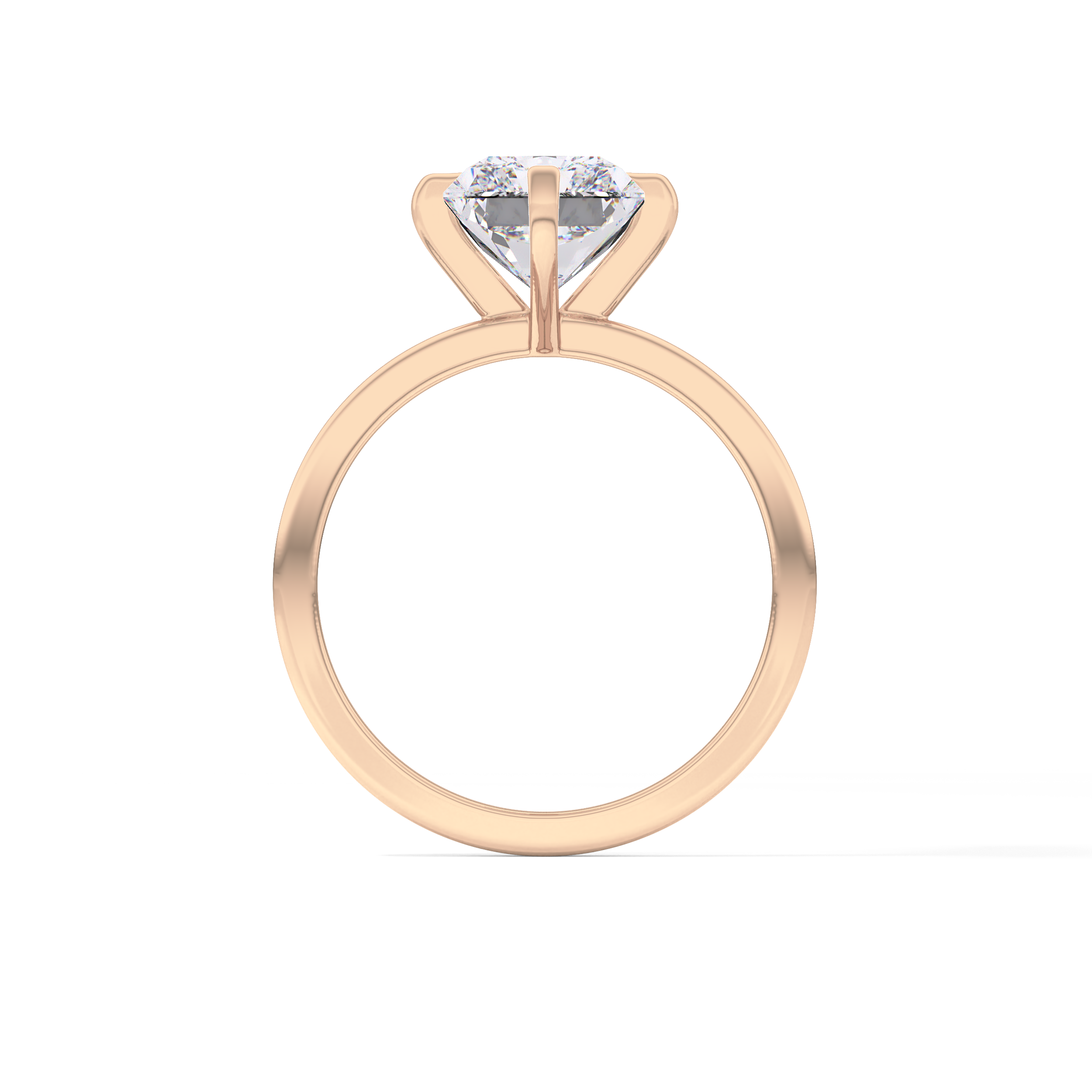 Radiant Solitaire Lab Grown Diamond Engagement Ring