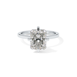 Radiant Solitaire Lab Grown Diamond Engagement Ring