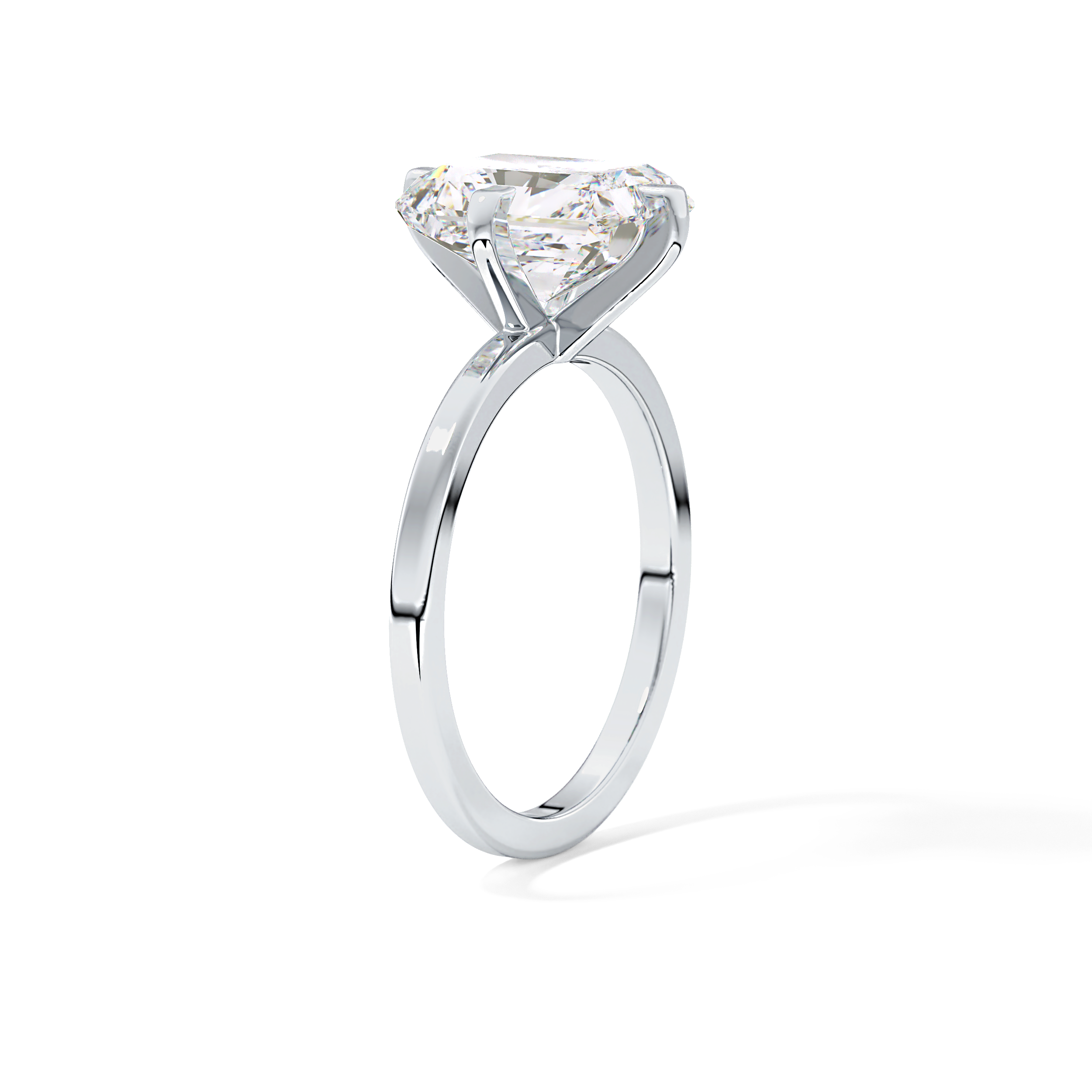 Radiant Solitaire Lab Grown Diamond Engagement Ring