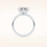 3.45 CT Radiant Shaped Solitaire Moissanite Engagement Ring