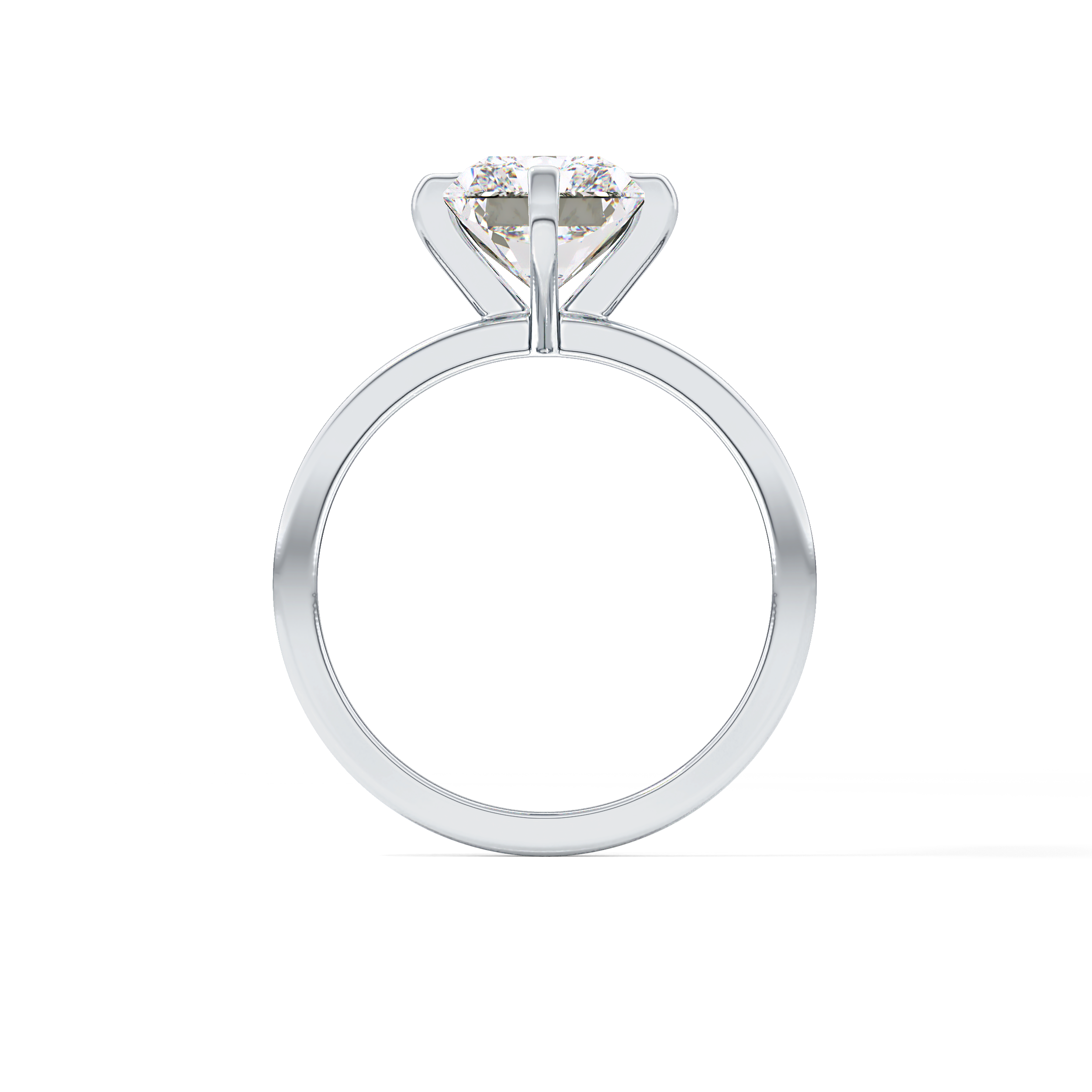Radiant Solitaire Lab Grown Diamond Engagement Ring