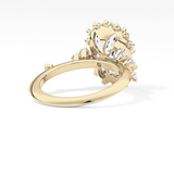 Cushion Halo Lab Grown Diamond Engagement Ring