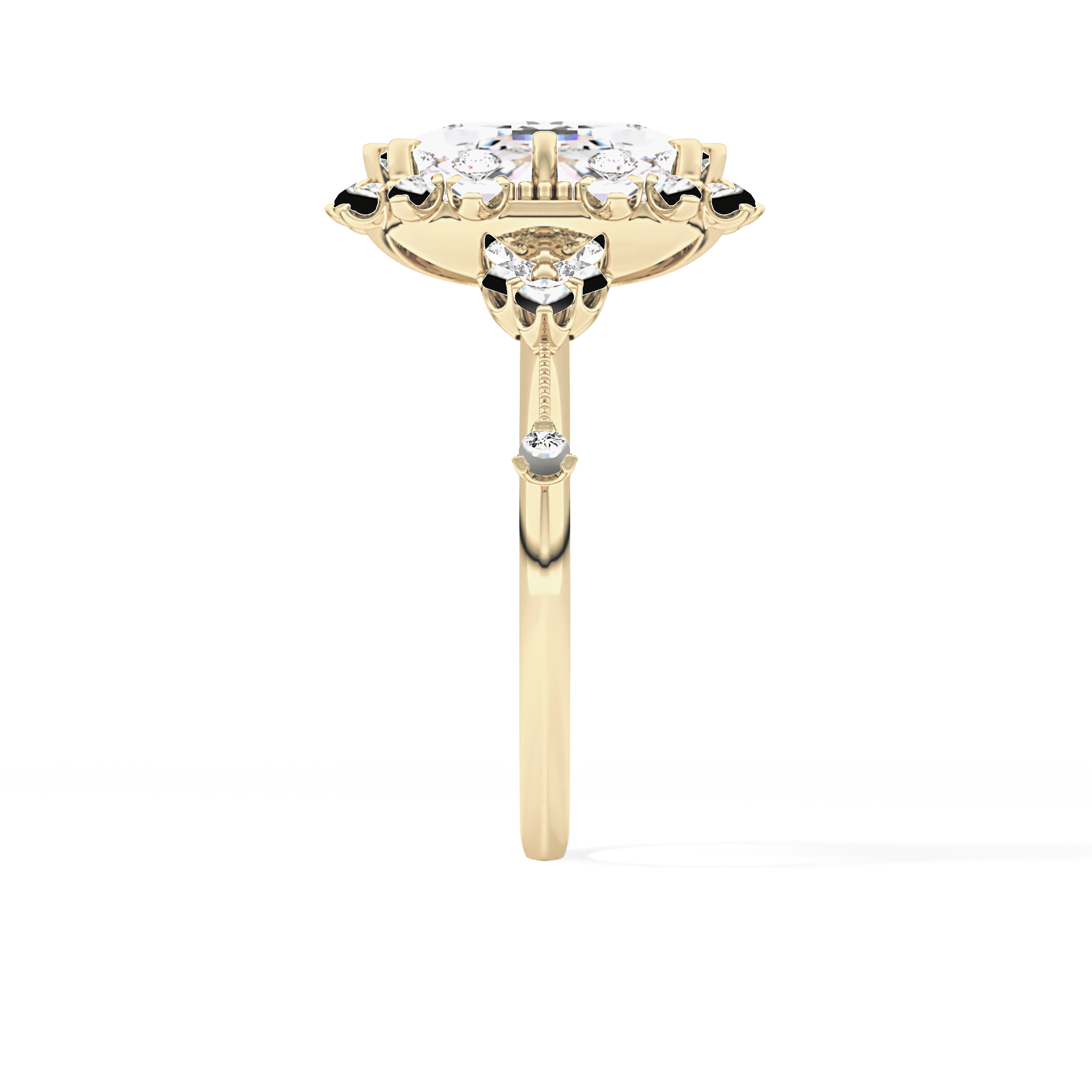Cushion Halo Lab Grown Diamond Engagement Ring