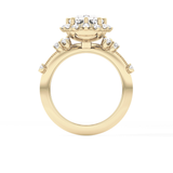Cushion Halo Lab Grown Diamond Engagement Ring