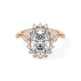 Cushion Halo Lab Grown Diamond Engagement Ring