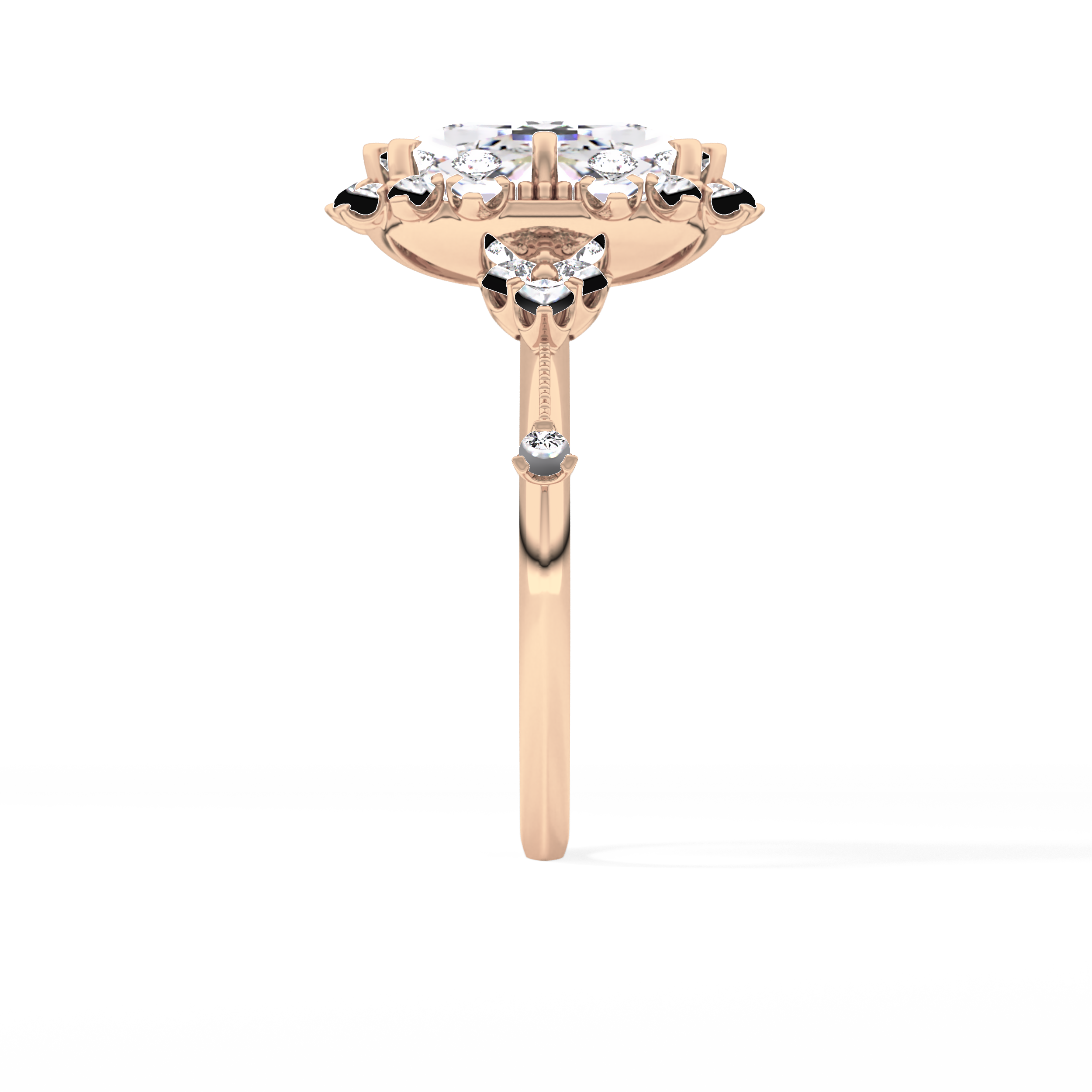 Cushion Halo Lab Grown Diamond Engagement Ring