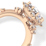 Cushion Halo Lab Grown Diamond Engagement Ring