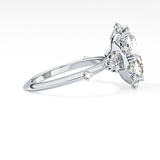 Cushion Halo Lab Grown Diamond Engagement Ring