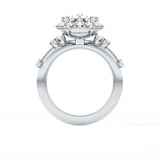 Cushion Halo Lab Grown Diamond Engagement Ring