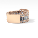 Radiant Halo & Pave Lab Grown Diamond Engagement Ring