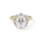 Round Halo Lab Grown Diamond Engagement Ring