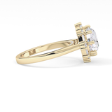 Round Halo Lab Grown Diamond Engagement Ring