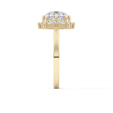 Round Halo Lab Grown Diamond Engagement Ring