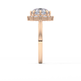 Round Halo Lab Grown Diamond Engagement Ring