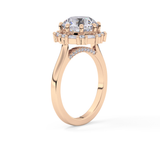 Round Halo Lab Grown Diamond Engagement Ring