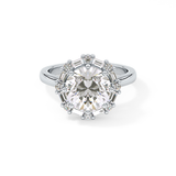 Round Halo Lab Grown Diamond Engagement Ring