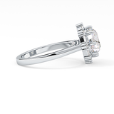 Round Halo Lab Grown Diamond Engagement Ring