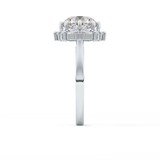 Round Halo Lab Grown Diamond Engagement Ring