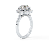 Round Halo Lab Grown Diamond Engagement Ring
